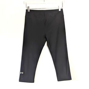 Under Armour Black Heat Gear Compression Capri Leggings Medium
